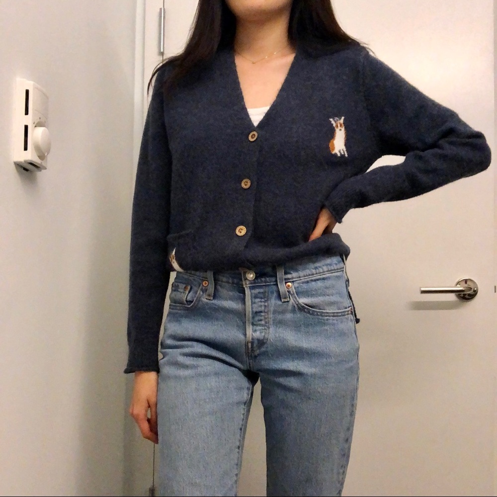 Corgi Party Cardigan